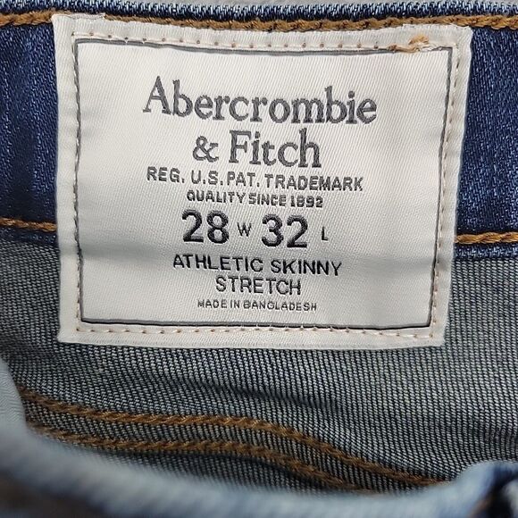 Abercrombie & Fitch Mens Jeans Size 28x31 Athletic Skinny Stretch - Picture 6 of 11